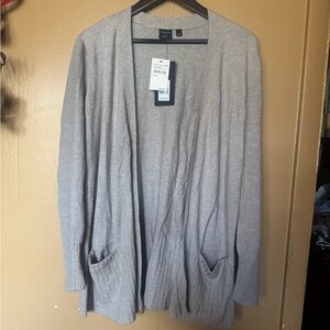 Max Studio Beige Open Cardigan